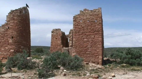 Castle Ruins 4 Stock Footage 661697