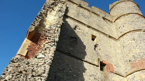 Castle ruins dolly Stock Footage 34350865