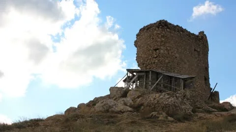 Castle ruins Stock Footage 8850719