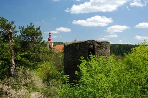 Castle ruins Stock Photos