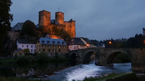 The castle Runkel Stock Footage 118885141