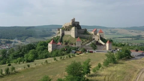 The Castle of Rupea in Romania Stock Footage 251038060