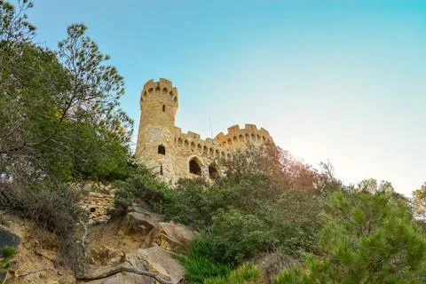 Castle Sant Joan Stock Photos