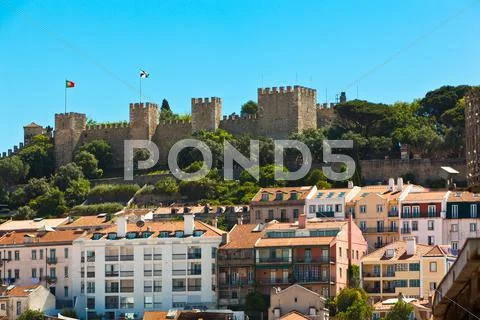 Castle sao george Stock Photos