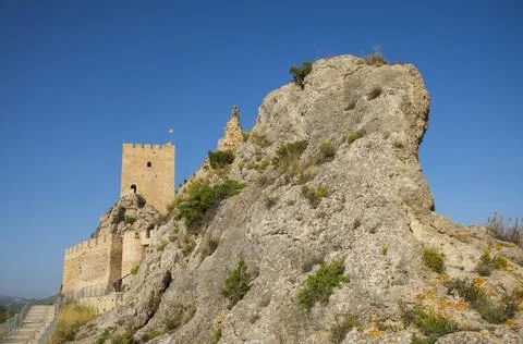 Castle of Sax, Spain Stock Photos
