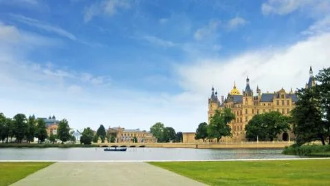 Castle of schwerin Stock Photos