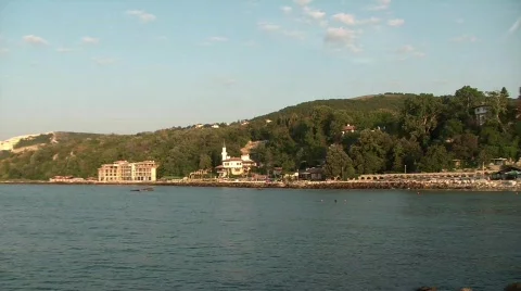 Castle by the sea Stock Footage 519309