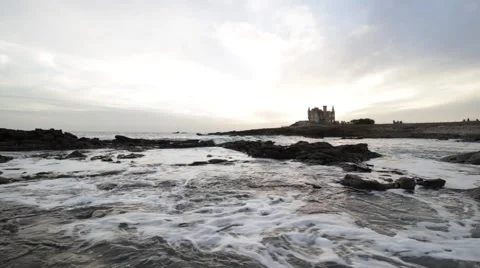 Castle sea ocean Stock Footage 44750708