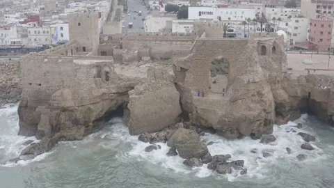 Castle Sea In Safi Video stock 209513083