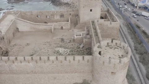 Castle Sea In Safi Video stock 209516749