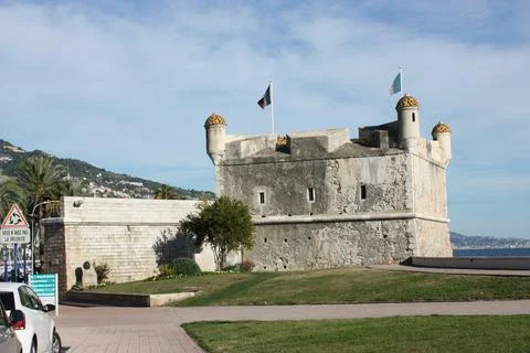 Castle on the shore Stock Photos