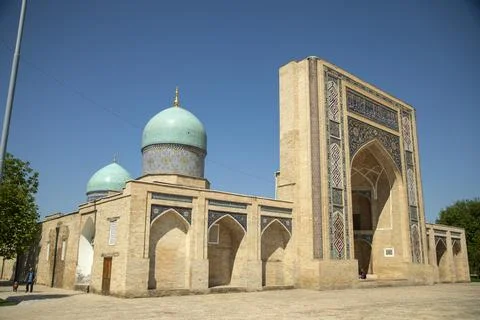 A castle side view in tashkent Stockfoto's