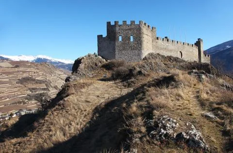 Castle in Sion 스톡 사진