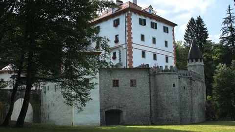 Castle Sneznik Stock Footage 87705138