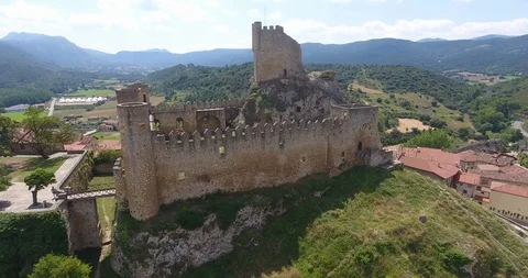 Castle in Spain - Frias Stock Footage