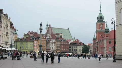 Castle Square  스톡 동영상 90458316