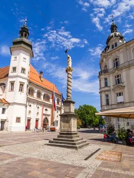 Castle Square, Maribor Stock Photos