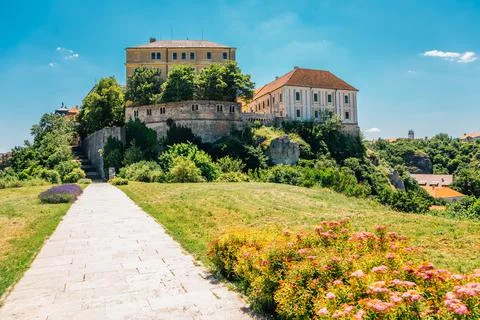 Castle from St. Benedict hill in Veszprem, Hungary Stock Photos