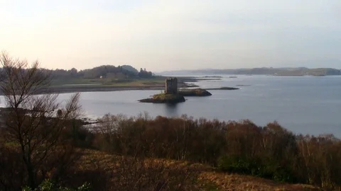 Castle Stalker -Scotland Video stock 110787361