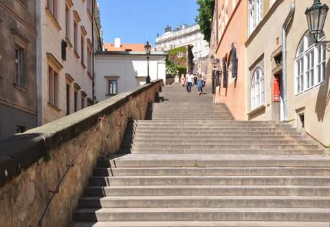 Castle steps Stock Photos