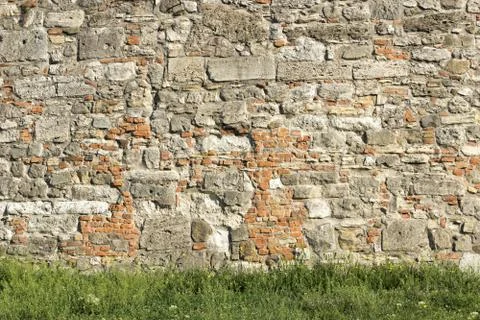 Castle stone wall Stock Photos