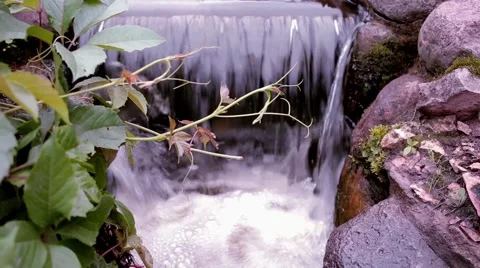Castle stone waterfall 2 Stock Footage 66112729