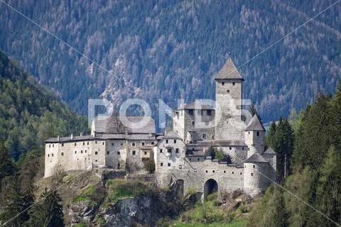 Castle Taufers, Trentino-Alto Adige, Italy. Stock Photos