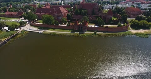 Castle Of The Teutonic Order In Malbork Stock Footage 93214480