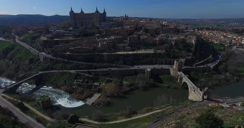 Castle in Toledo Stock Footage 125125059