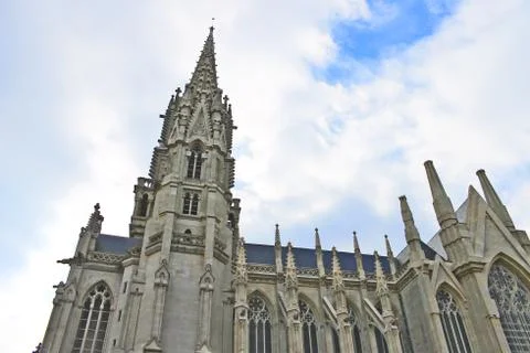 Castle tower in brussels Stock Photos