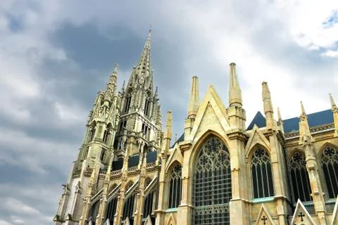 Castle tower in brussels Stock Photos