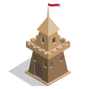 Castle tower. Stock Illustration