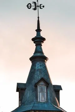 Castle tower spire Stock Photos