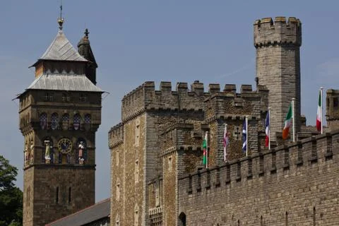 Castle towers Stock Photos