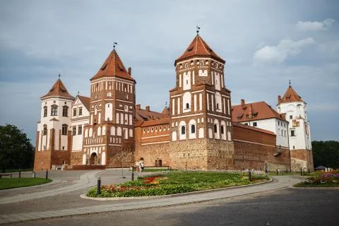 Castle with towers Stock Photos