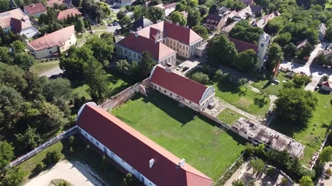 Castle in the town Stock Footage 167061195