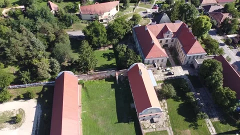 Castle in the town Stock Footage 167061234