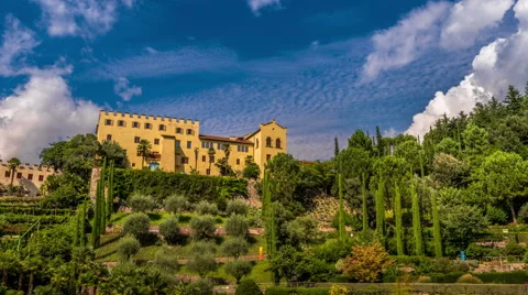 Castle Trauttmansdorff timelapse Stock Footage 53824399