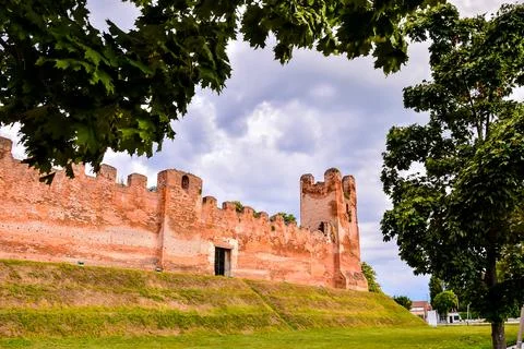 A castle with a tree in front of it Stock Photos