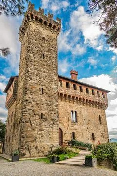 Castle of Trisobbio 库存照片