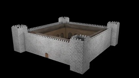 Castle Turn Table Vídeo Stock 77563905