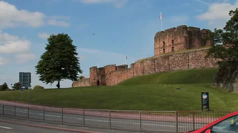 Castle in the UK - HD Stock Footage 22341552
