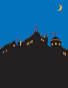 Castle vector design. Stock Illustration