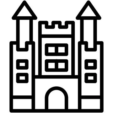 Castle Vector Icon Design Illustration Stock Illustration