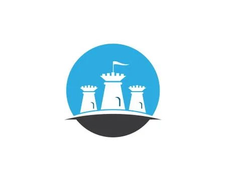 Castle vector icon Stock Illustration