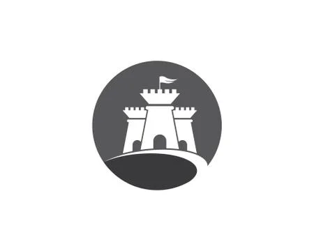 Castle vector icon Stock Illustration
