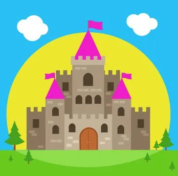 Castle vector illustration Stock Illustration