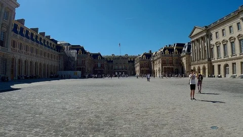 Castle of Versailles Stock Footage 85696498