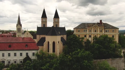 Castle of Veszprem Video stock 126891371
