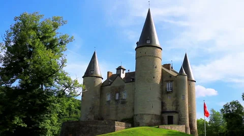Castle of Vêves. Stock Footage 52562821
